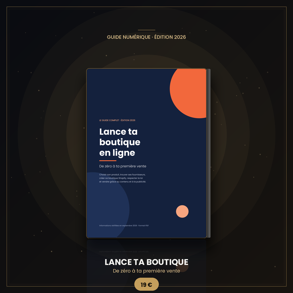 Lance ta boutique en ligne : de zéro à ta première vente (Guide PDF 2026)